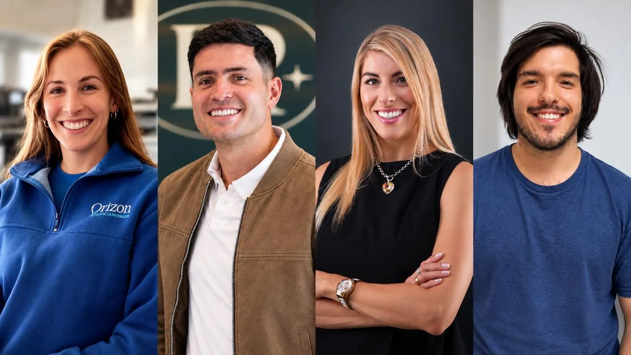 Camila Mazquiarán, Emiliano March, Noelia Van Haaster y Baltazar Martínez